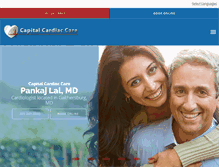 Tablet Screenshot of capitalcardiaccare.com